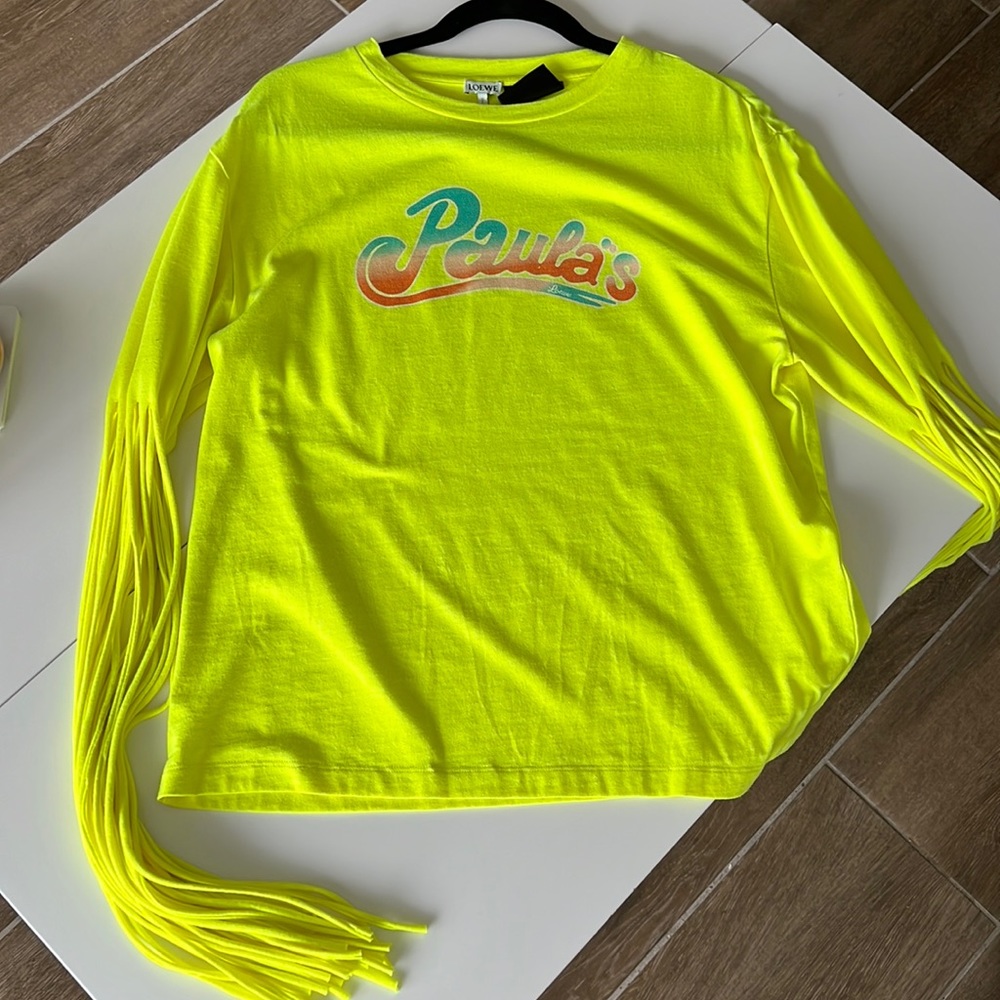 Paula’s Ibiza Fringed Tee Shirt